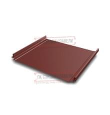 Кликфальц Pro 0,5 Satin RAL3009 оксидно-красный с пленкой на замках