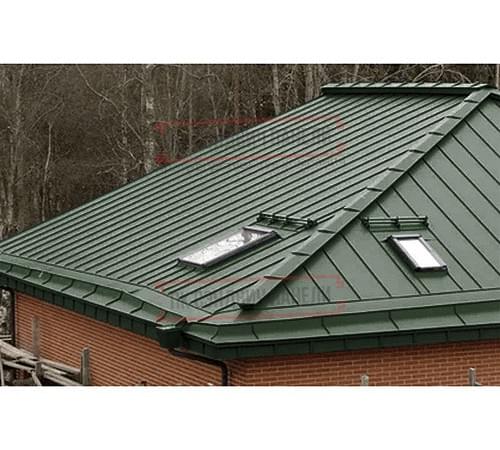Кликфальц Pro 0,5 GreenCoat PuRALBT RR11 темно-зеленый (RAL6020 хромовая зелень) с пленкой на замках Кликфальц Pro 0,5 GreenCoat PuRALBT RR11 темно-зеленый (RAL6020 хромовая зелень) с пленкой на замках