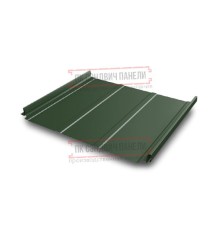 Кликфальц Pro Line 0,5 GreenCoat PuRAL RR 11 темно-зеленый (RAL6020 хромовая зелень) с пленкой на замках