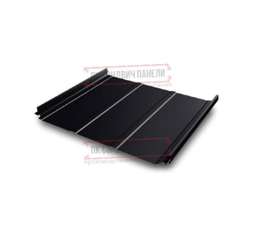 Кликфальц Pro Line 0,5 Quarzit lite RAL9005 черный с пленкой на замках Кликфальц Pro Line 0,5 Quarzit lite RAL9005 черный с пленкой на замках