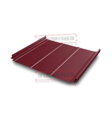 Кликфальц Pro Line 0,5 Quarzit RAL3005 красное вино с пленкой на замках