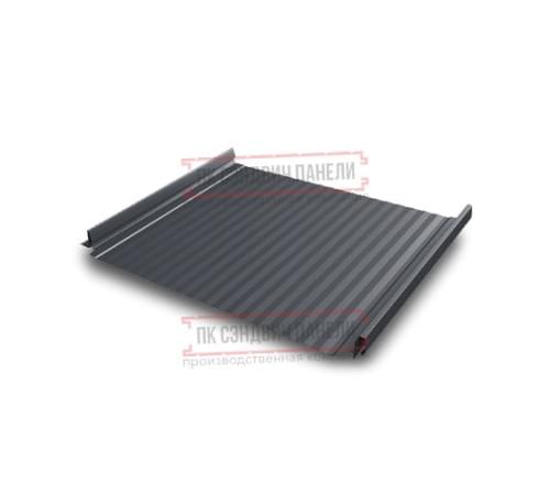 Кликфальц Pro Gofr 0,5 PurLite Matt RAL7024 мокрый асфальт Кликфальц Pro Gofr 0,5 PurLite Matt RAL7024 мокрый асфальт