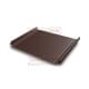 Кликфальц Pro Gofr 0,5 Satin RAL8017 шоколад с пленкой на замках