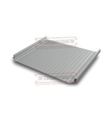 Кликфальц Pro Gofr 0,5 Satin Мatt RAL9006 бело-алюминиевый с пленкой на замках
