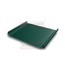 Кликфальц Pro Gofr 0,5 Satin RAL6005 зеленый мох с пленкой на замках
