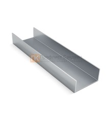 U-образный профиль 100x55x3000-0,7 мм, оцинкованный