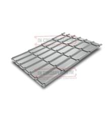 Металлочерепица Экоррей RAL9006 Полиэстер-0.5