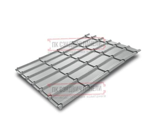 Металлочерепица Экоррей RAL9006 Полиэстер-0.5