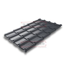 Металлочерепица Камея RAL7024 Quarzit lite-0.5