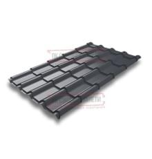 Металлочерепица Камея RAL7024 Drap-0.45