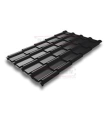 Металлочерепица Камея RAL9005 Velur-0.5