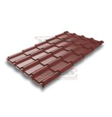 Металлочерепица Камея RAL3009 Velur-0.5