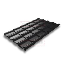 Металлочерепица Камея RAL9005 Quarzit lite-0.5