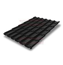 Металлочерепица классик плюс RAL9005 Velur20-0.5