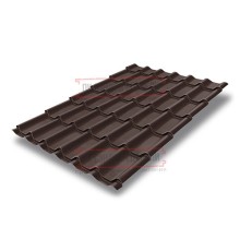 Металлочерепица Классик RR887 GreenCoat Pural-0,5