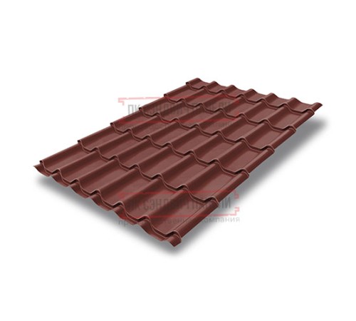 Металлочерепица классик плюс RAL3009 Velur20-0.5 Металлочерепица классик плюс RAL3009 Velur20-0.5