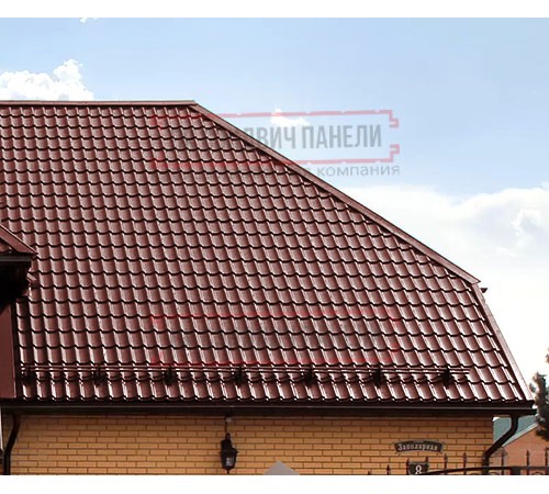 Металлочерепица Классик RAL3009 Satin-0,5 Металлочерепица Классик RAL3009 Satin-0,5