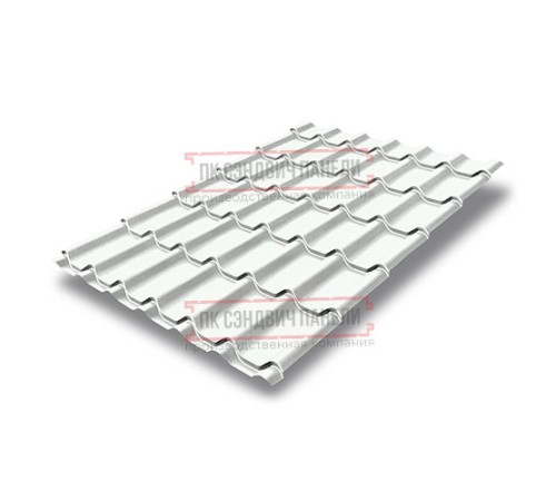 Металлочерепица классик плюс RAL9003 Satin-0.5 Металлочерепица классик плюс RAL9003 Satin-0.5