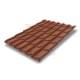 Металлочерепица Классик Brown Safari Twincolor-0,45