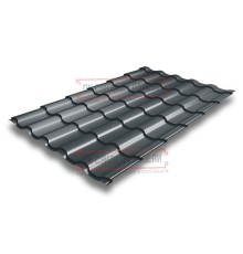 Металлочерепица Кредо RAL7016 Satin-0,5