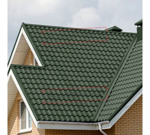 Металлочерепица Кредо RR11 GreenСoat Pural Matt-0,5 Металлочерепица Кредо RR11 GreenСoat Pural Matt-0,5