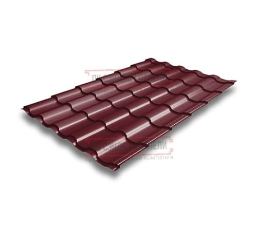 Металлочерепица Кредо RAL3005 Satin-0,5 Металлочерепица Кредо RAL3005 Satin-0,5