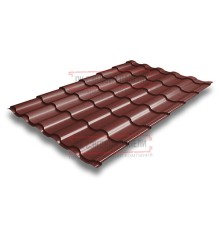 Металлочерепица Кредо RAL3009 Satin-0,5