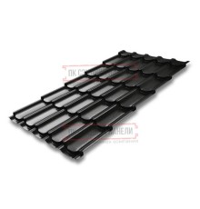 Металлочерепица Квинта плюс RAL9005 Drap-0.45