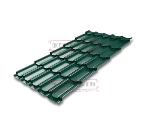 Металлочерепица Квинта плюс RAL6005 Satin-0.5 Металлочерепица Квинта плюс RAL6005 Satin-0.5