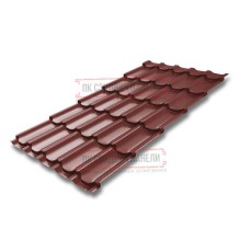 Металлочерепица Квинта плюс RAL3009 Satin-0.5