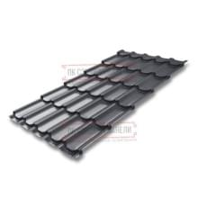 Металлочерепица Квинта плюс RAL7024 Velur-0.5