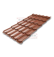 Металлочерепица Квинта плюс RAL8004 PurLite Мatt-0.5