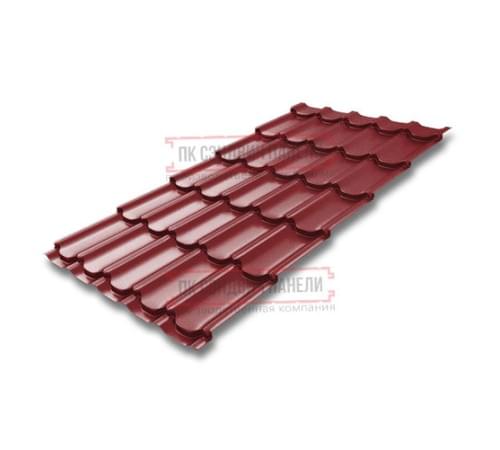 Металлочерепица Квинта плюс RAL3011 Satin-0.5 Металлочерепица Квинта плюс RAL3011 Satin-0.5