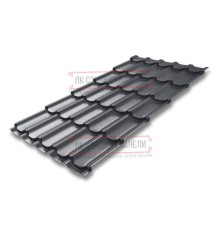 Металлочерепица Квинта плюс RAL7024 PurLite Мatt-0.5