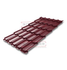 Металлочерепица Квинта плюс RAL3005 Drap-0.45