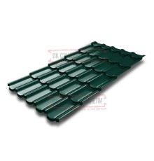 Металлочерепица Квинта плюс 3D RAL6005 Quarzit lite-0,5