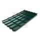 Металлочерепица Квинта плюс 3D RAL6005 Drap-0,45