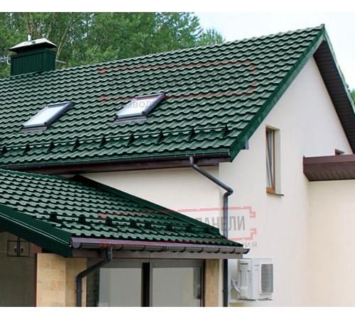 Металлочерепица Квинта плюс 3D RAL6005 Drap-0,45 Металлочерепица Квинта плюс 3D RAL6005 Drap-0,45