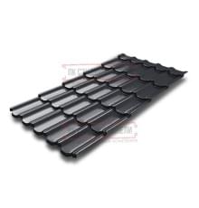 Металлочерепица Квинта плюс 3D RR23 GreenCoat Pural-0,5
