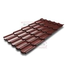 Металлочерепица Квинта плюс 3D RAL3009 Velur 20-0,5
