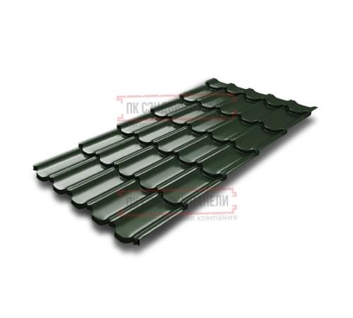 Металлочерепица Квинта плюс 3D RAL6020 Velur 20-0,5 Металлочерепица Квинта плюс 3D RAL6020 Velur 20-0,5