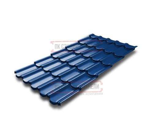 Металлочерепица Квинта плюс 3D RAL5005 Satin-0,5 Металлочерепица Квинта плюс 3D RAL5005 Satin-0,5