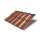 Металлочерепица модульная Квинта Uno 3D RAL8004 Satin-0,5