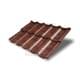 Металлочерепица модульная Квинта Uno 3D Brown Safari Twincolor-0,45