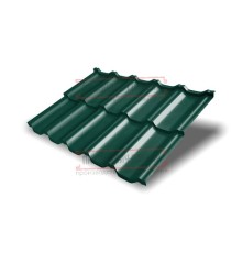 Металлочерепица модульная Квинта Uno 3D RAL6005 Drap-0,45