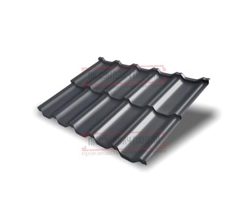 Металлочерепица модульная Квинта Uno 3D RAL7024 Quarzit lite-0,5 Металлочерепица модульная Квинта Uno 3D RAL7024 Quarzit lite-0,5
