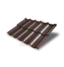 Металлочерепица модульная Квинта Uno 3D RAL8017 Drap-0,45