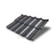 Металлочерепица модульная Квинта Uno 3D RAL7024 Satin-0,5