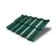 Металлочерепица модульная Квинта Uno 3D RAL6005 Velur-0,5