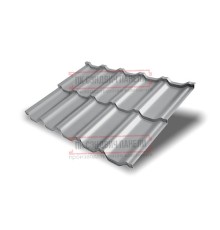 Металлочерепица модульная Квинта Uno 3D RAL7004 Satin-0,5